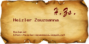 Heizler Zsuzsanna névjegykártya