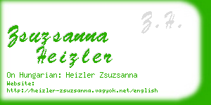 zsuzsanna heizler business card